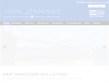 Tablet Screenshot of johnjennings.com